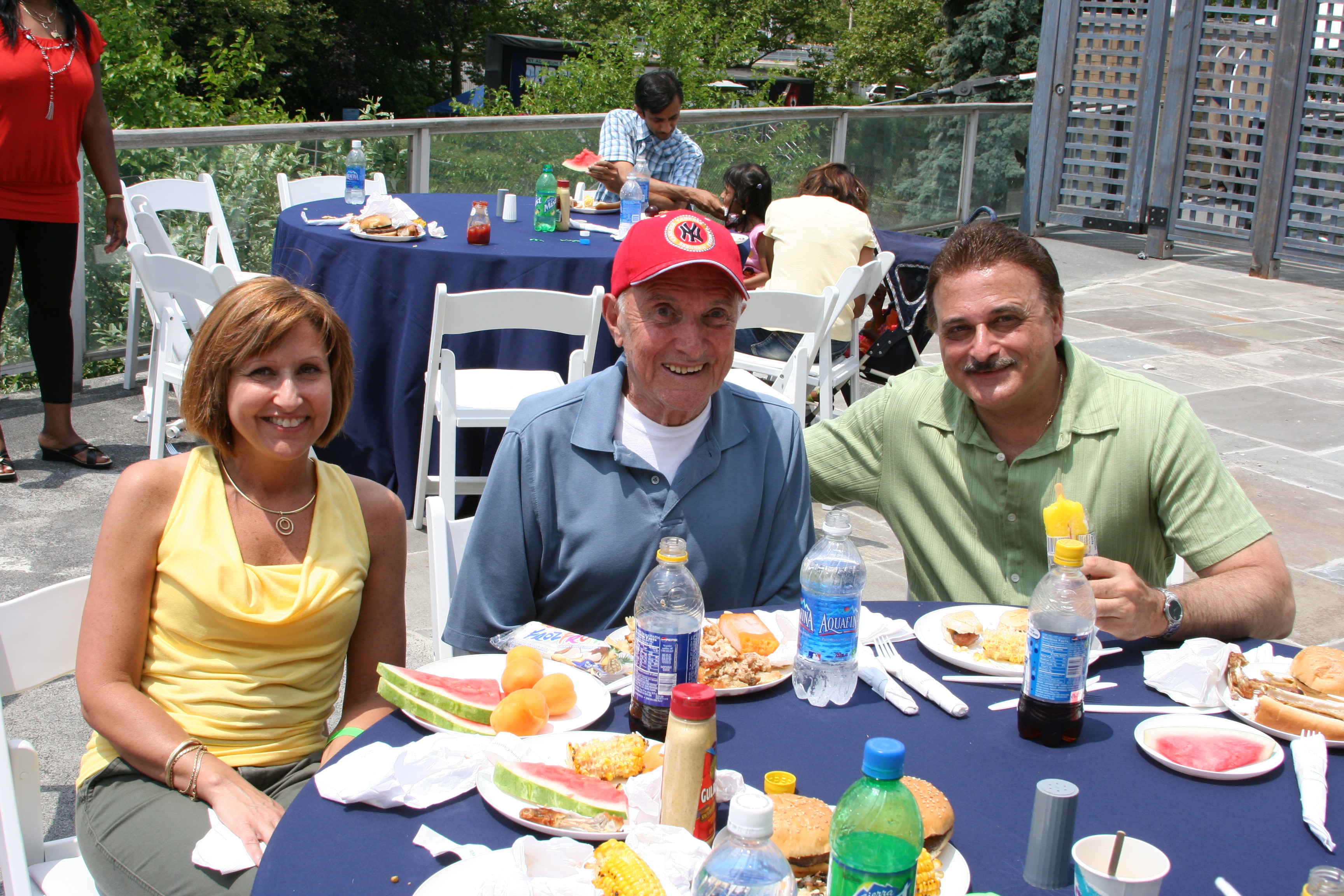 Carolyn Lauer, Alum Hank Lauer, and Gerry Scattaglia